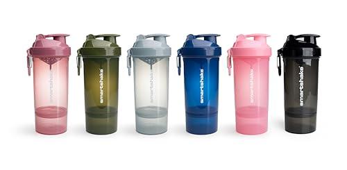Smartshake Smartshake O2GO ONE Plastic Protein Shaker Bottle 800 ml | 27 oz - Leakproof Screw-on Lid - BPA Free  Unisex - Black