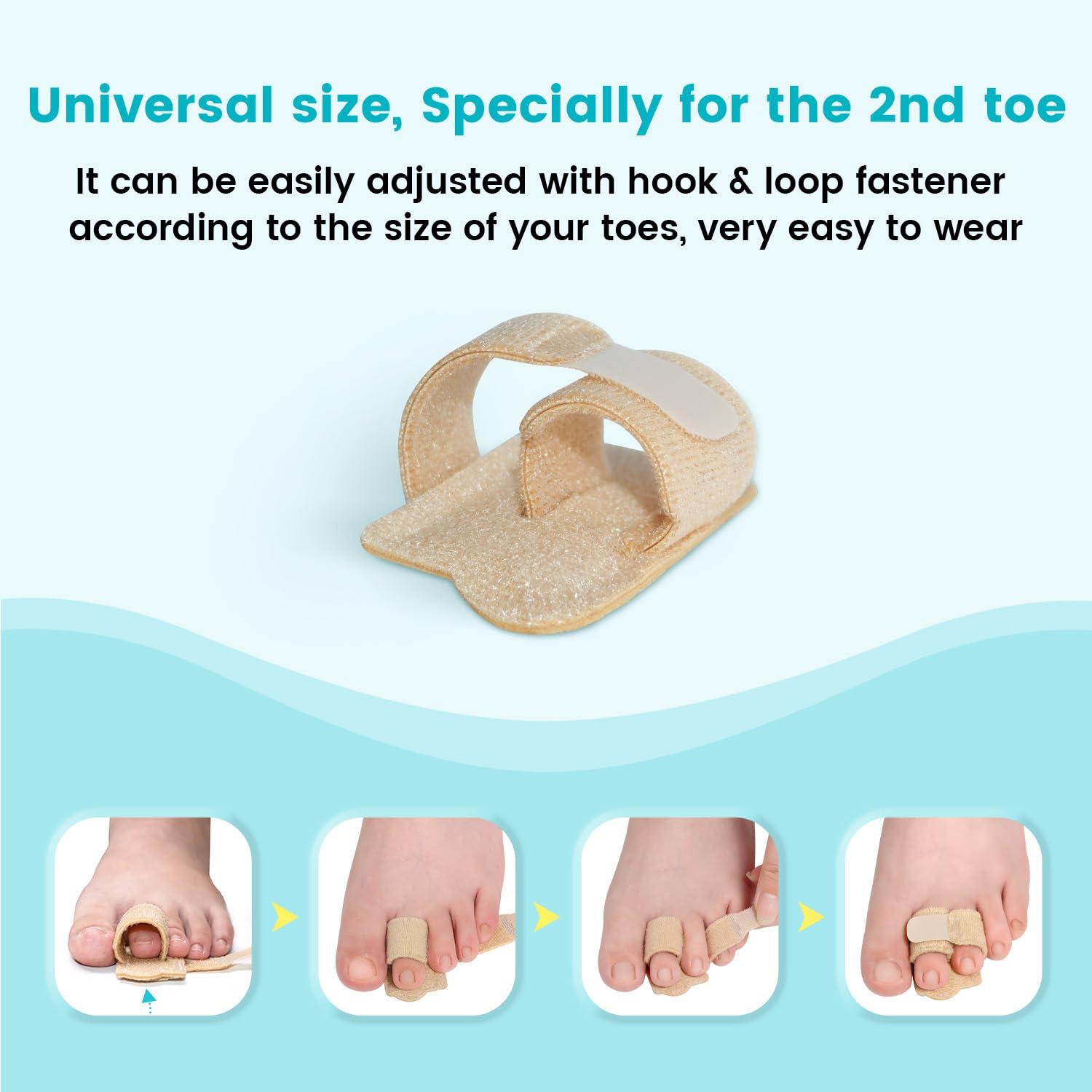 Pozpo Tech Hammer Toe Straightener Corrector Wrap for Women & Men, Hammer Toe Splint Support - 1 in package
