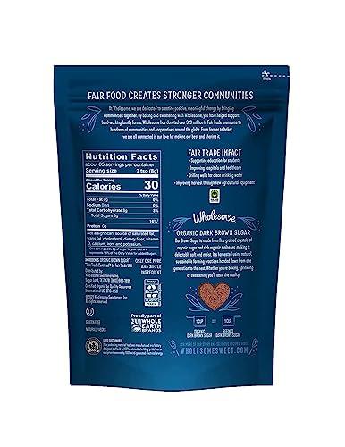 Wholesome Sweeteners Wholesome Organic Dark Brown Sugar, Fair Trade, Non GMO & Gluten Free, 1.5 lb (Pack of 1)