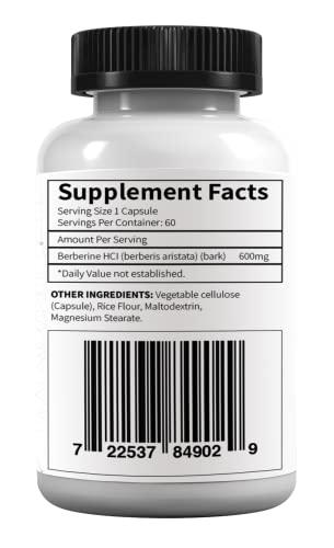 Research Labs Research Labs 1500mg Clinical Grade Berberine High Absorption Formula & BerberQuil™ Support. 90 Total Capsules