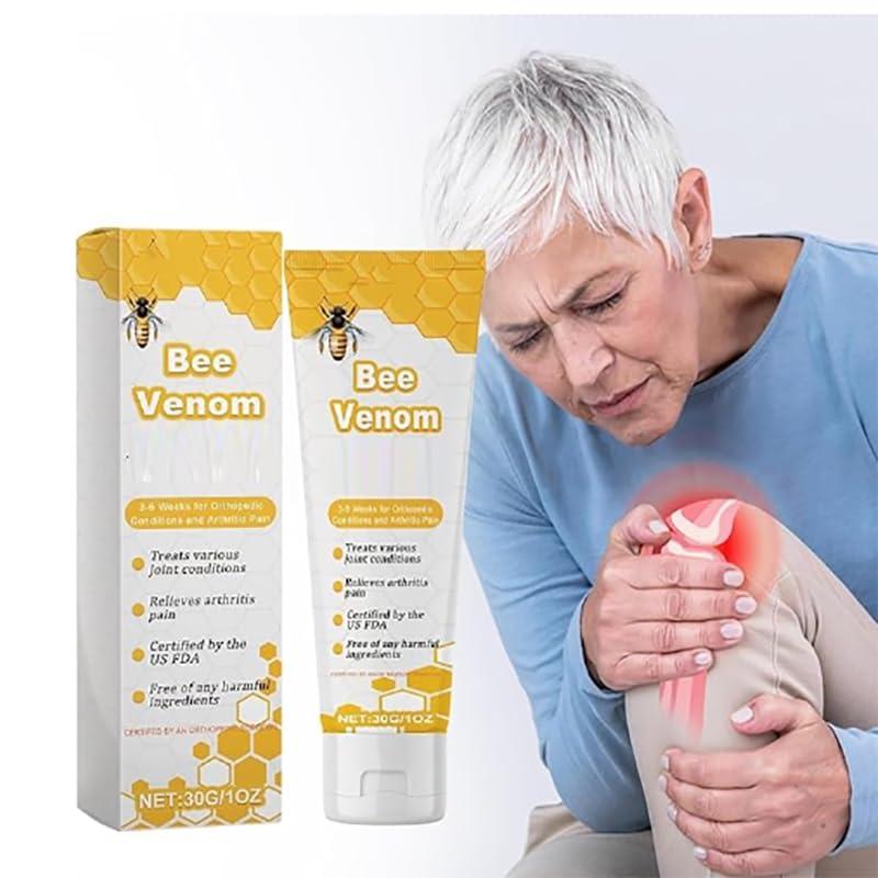 Hlonns Hlonns New Bee Venom Joint and Bone Gel, Bee Venom Gel, New Bee Extract, Bee Venom Honey Cream for Knee and Hands (3boxes)
