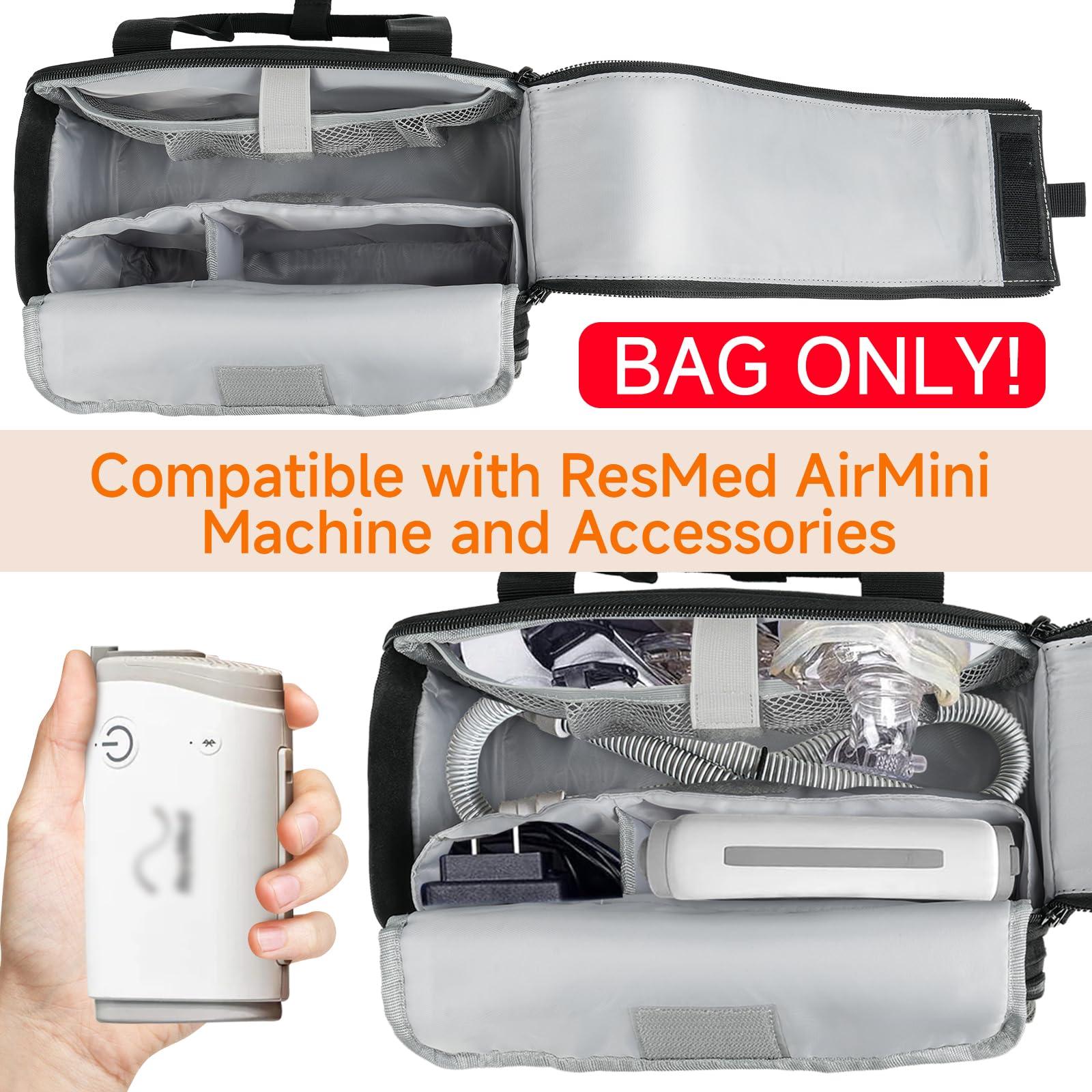 LEFORZ LEFORZ Travel Carrying Bag Compatible with ResMed AirMini/Z2 Auto CPAP Machine and Accessories,Portable Storage Organizer Case Fits for CPAP Equipment and Supplies(Bag Only)