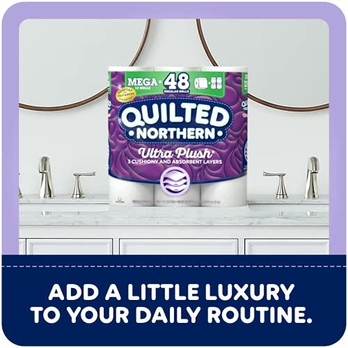 Quilted Northern Quilted Northern Ultra Plush Toilet Paper, 4 Mega Rolls = 16 Regular Rolls, 3 Ply Bath Tissue