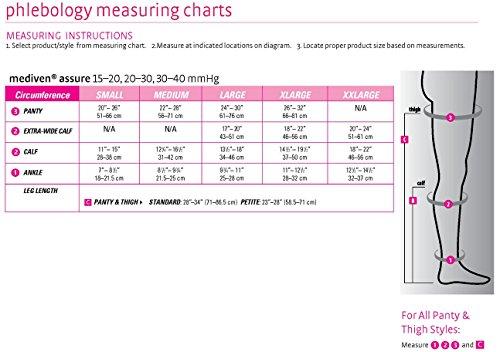 mediven medi Assure, 30-40 mmHg, Thigh High Compression w/Silicone Top-Band, Open Toe