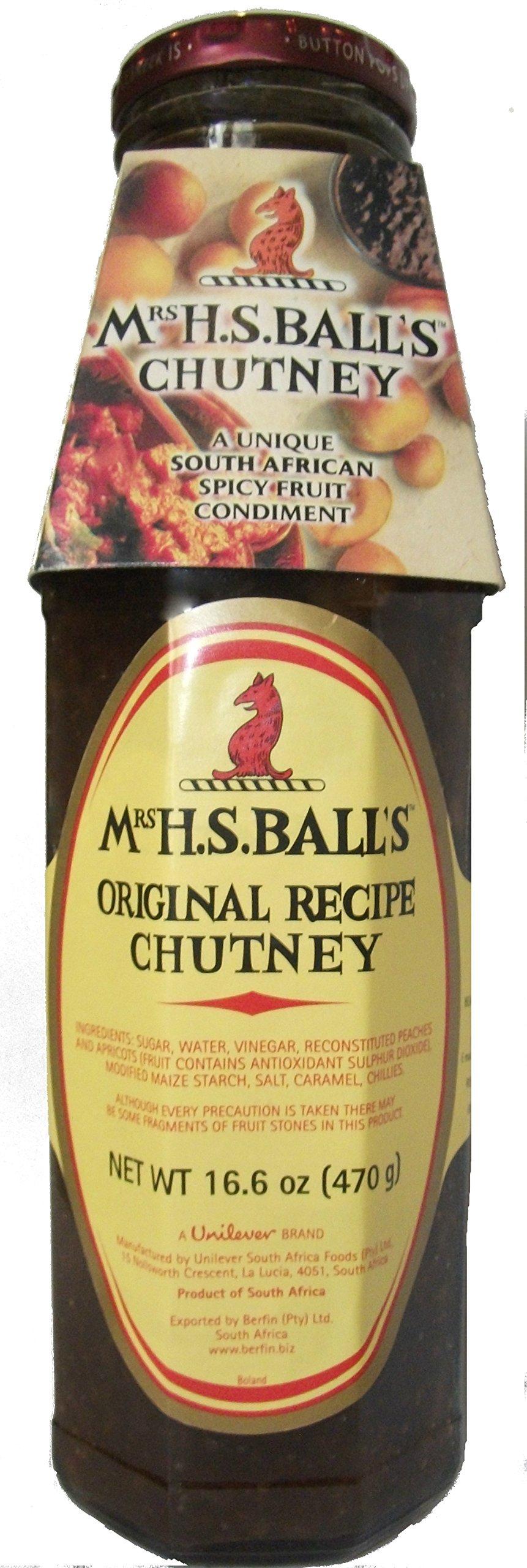Mrs H.S. Balls Mrs Balls Original Chutney (Pack of 4) 4x 470g