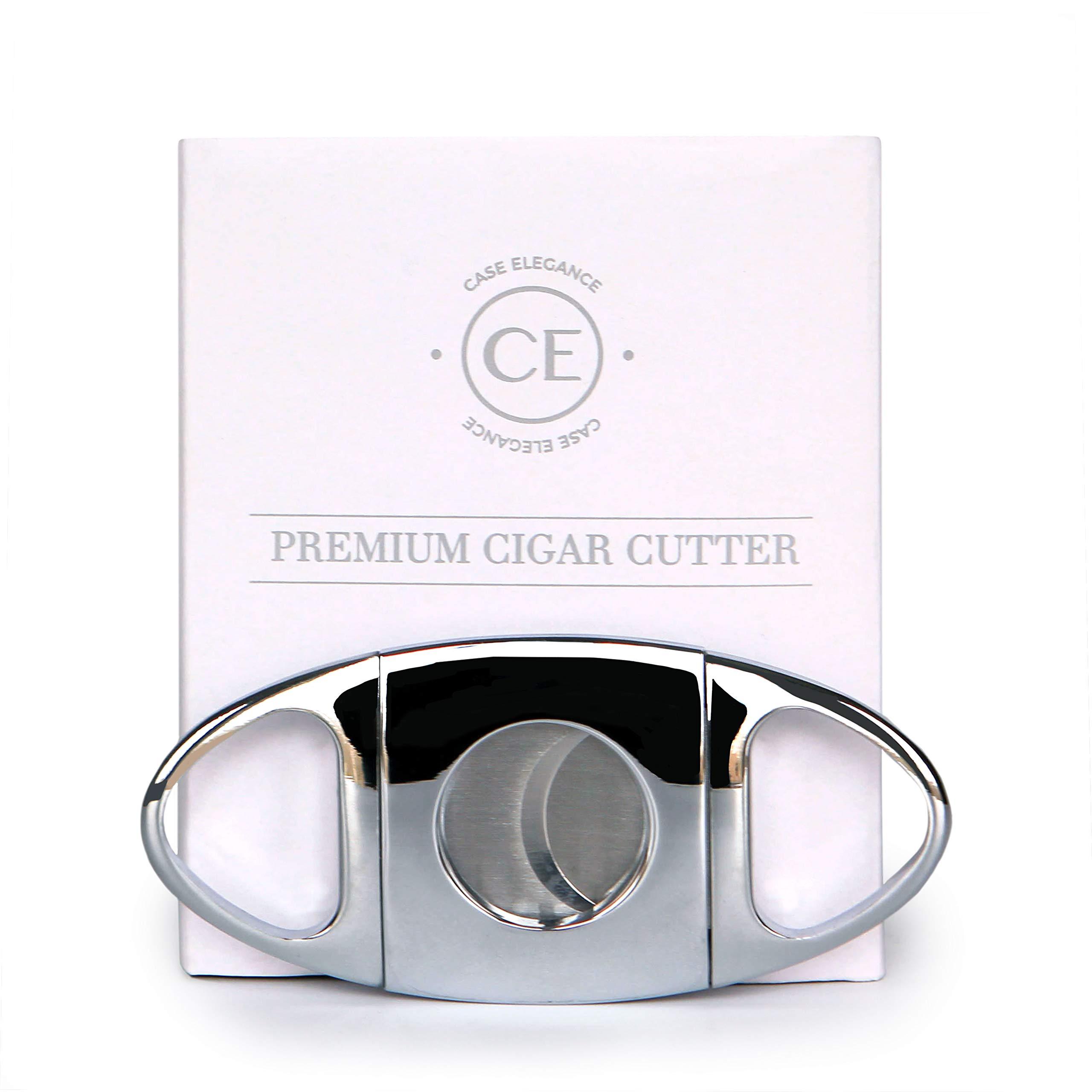 CASE ELEGANCE CASE ELEGANCE - Renzo Glass Top Humidor, Lighter, Cutter, and Travel Case Bundle