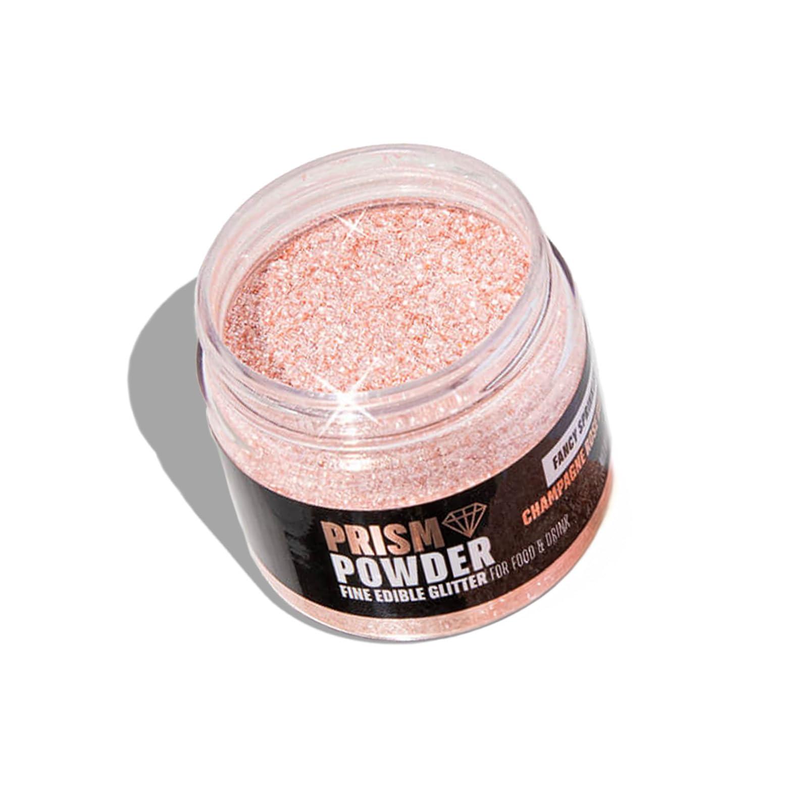 Fancy Sprinkles Fancy Sprinkles Premium Prism Powder Edible Glitter Bulk Jars and Sets for Baking, Cake, Cookie and Cocktail Decorating (Champagne Rose Gold, 25g)