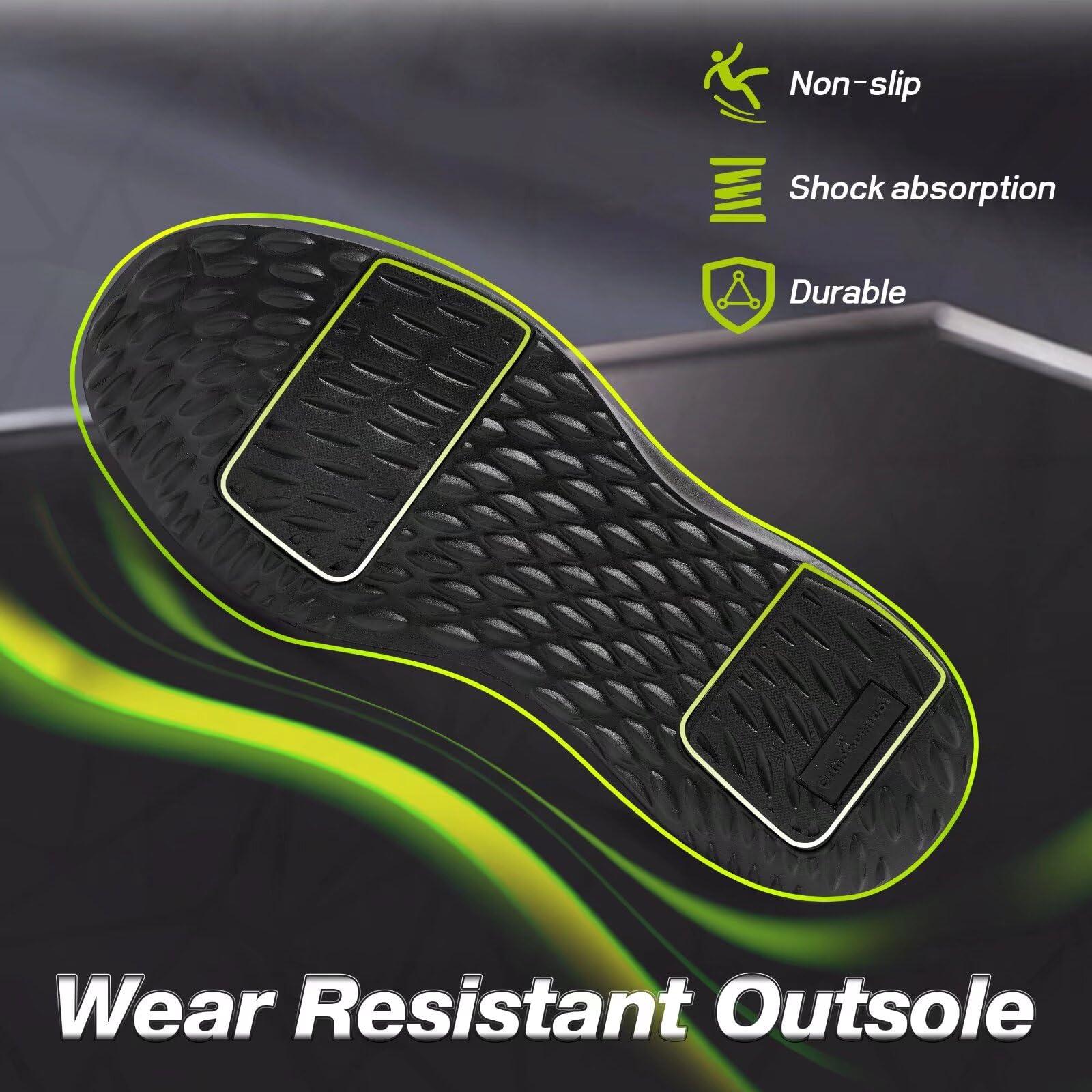 OrthoComfoot Men\'s Orthopedic Dress Oxfords for High Arch: Casual Supportive Cushion Shoes for Plantar Fasciitis, Ultralight Leather Shoeswith Arch Support for Indoor Outdoor Black Size 12