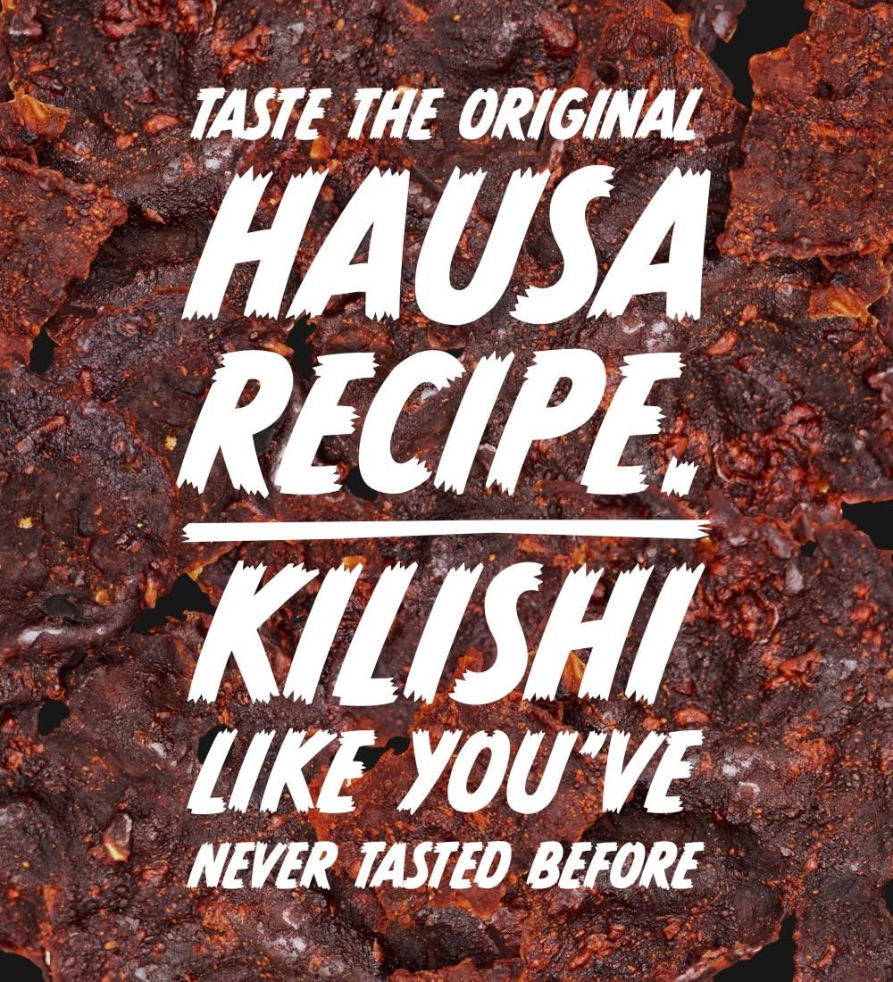 The Zango Company Ltd Kilishi. Spicy - Hot - Original Premium Gourmet Beef Jerky. High Protein. Less fats & Carbs. Paleo and Keto Friendly 1.5Oz