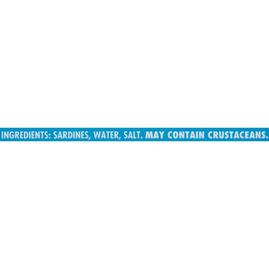 Beach Cliff Beach Cliff Sardines in Water, 3.75 oz Can (Pack of 12) - Wild Caught Sardines - 12g Protein per Serving - Gluten Free, Keto Friendly