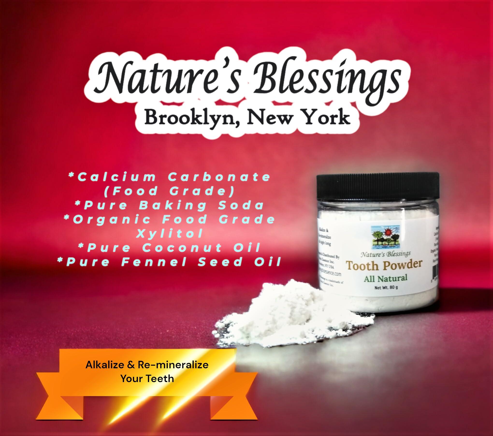 Nature\'s Blessings Natural Tooth Powder by Nature\'s Blessings, 80 Gram