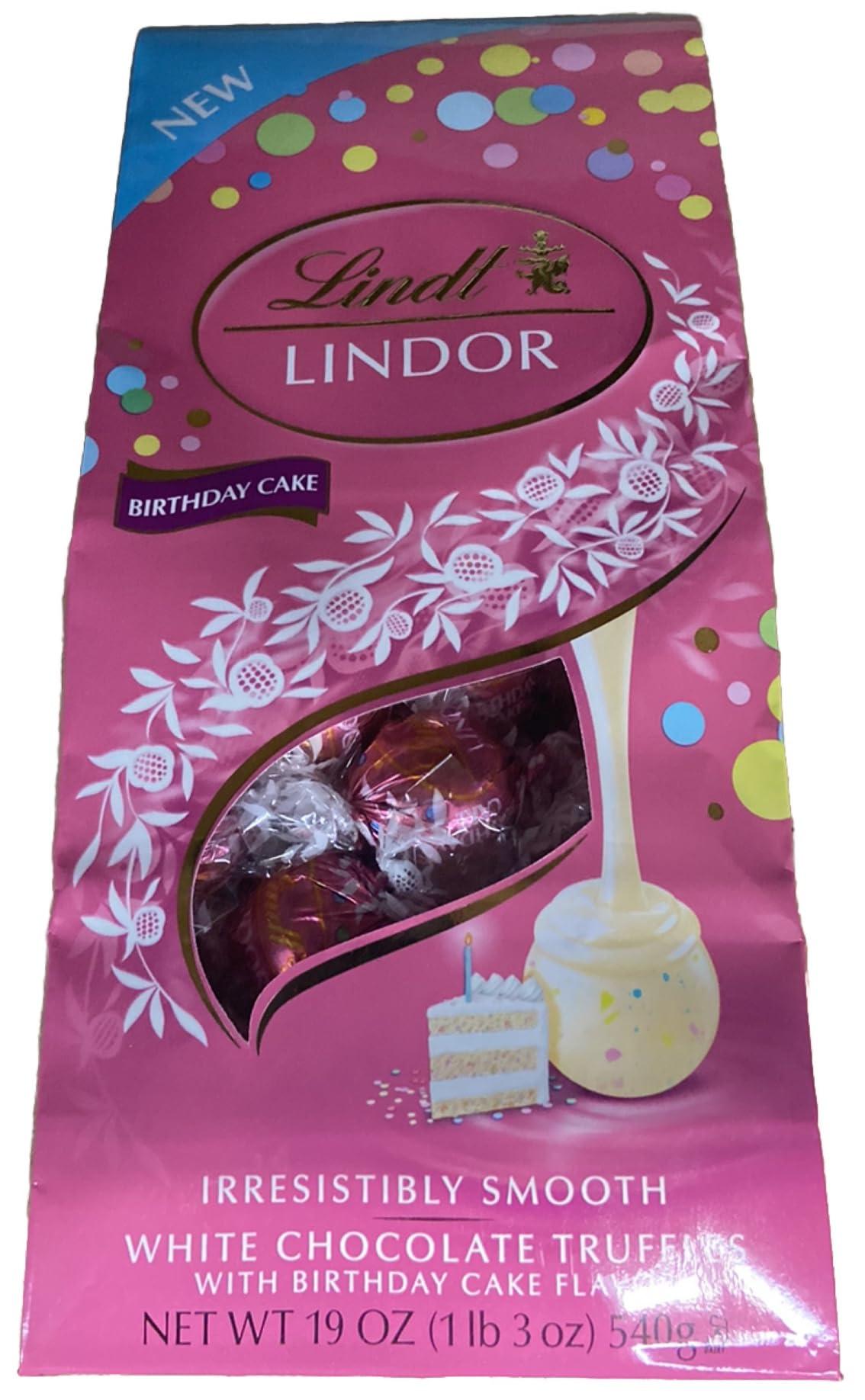 Lindt Lindt Lindor White Chocolate Truffles with Birthday Cake Flavor - 19 oz