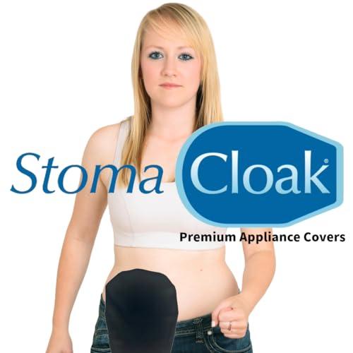 STOMA CLOAK StomaCloak Ostomy Pouch Cover - Ostomy Odor Control - Discreet Protection for Colostomy, Ileostomy, Urostomy - Ostomy Leak Control - Coloplast, Hollister, ConvaTec- 3-Pack (Black, 2.25R - 57mm)