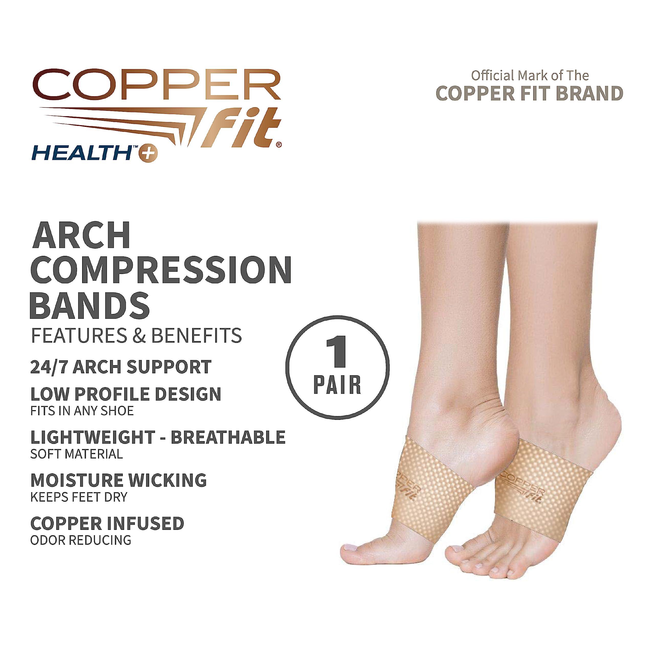 Copper Fit Copper Fit Health Unisex Arch Compression Bands, Beige