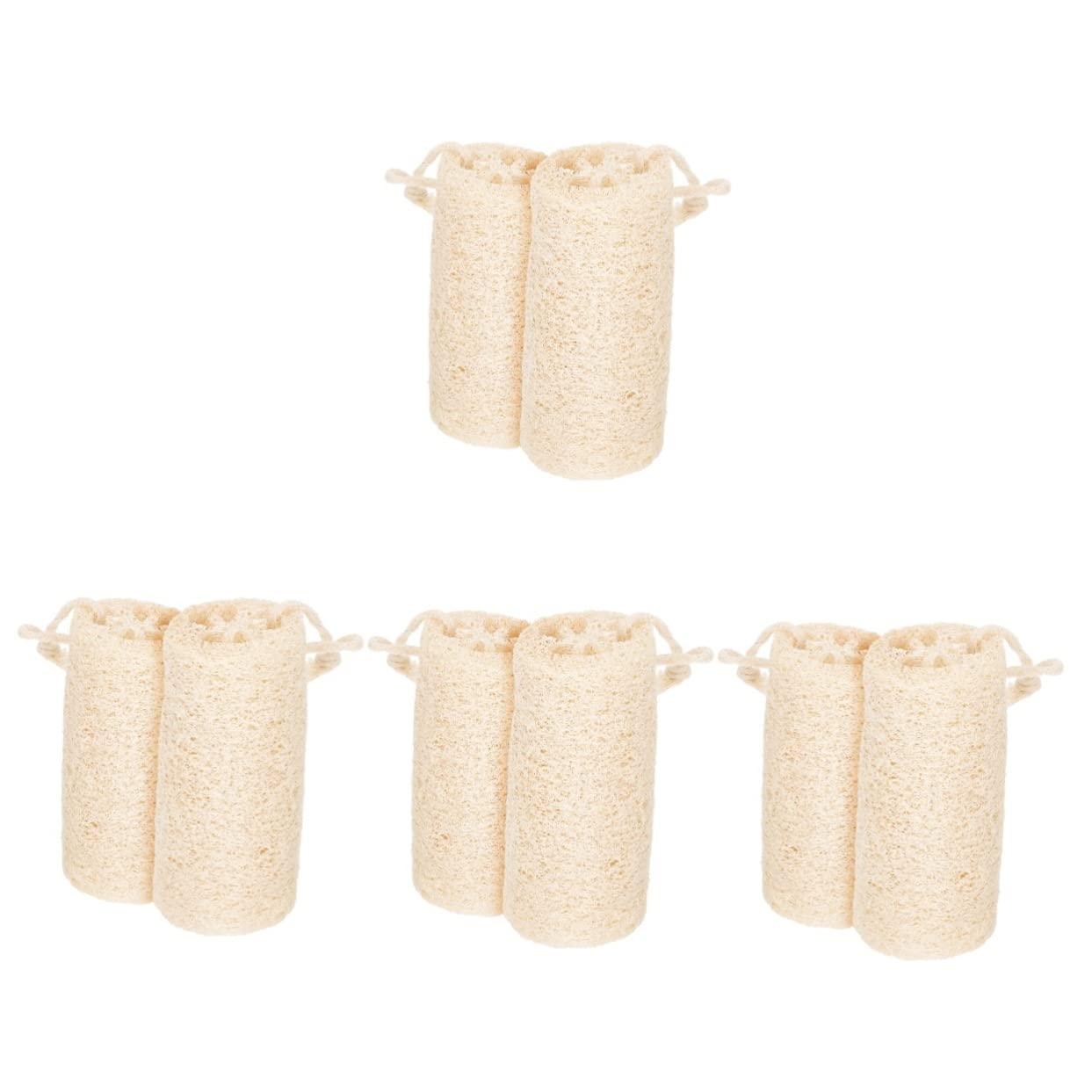 Levemolo Levemolo 8 Pcs Loofah Dishcloth Kitchen Cleaning Sponge Exfoliating Body Scrubber Skin Scrubber Loofah Dish Scrubber Cup Bath Loofahs Kitchen Supplies Natural Multi-Purpose Brush