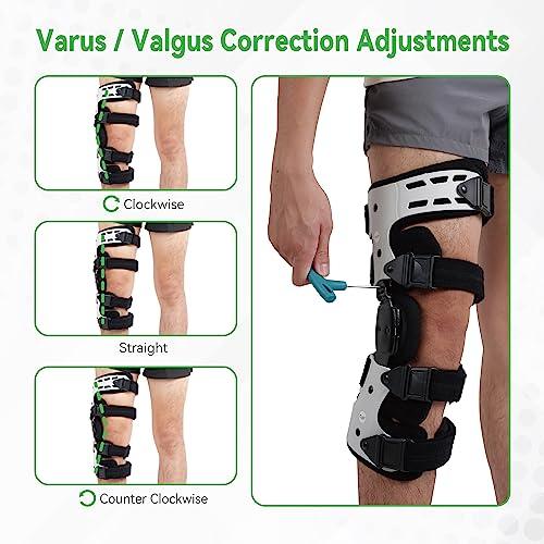 Orthomen Orthomen OA Unloader Knee Brace - Support for Arthritis Pain, Osteoarthritis, Cartilage Defect Repair, Avascular Necrosis, Bone on Bone Knee Joint Pain and Degeneration (Medial/Inside - Right)