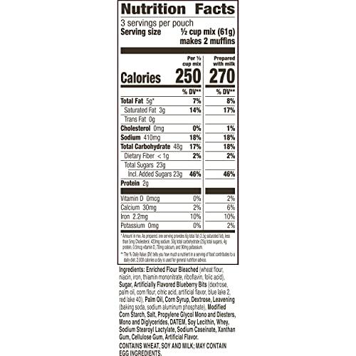 Betty Crocker Betty Crocker Blueberry Muffin Mix, 6.5 oz (Pack of 9)