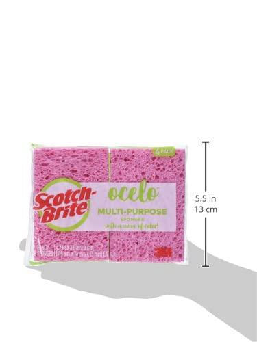 ocelo Ocelo Multi-Purpose Sponge, 4/Pack (7274-FD)