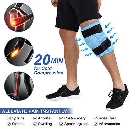 REVIX REVIX Ice Pack for Knee Pain Relief, Reusable Gel Ice Wrap for Injuries