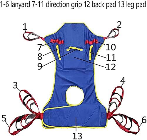 DATEN DATEN Toileting Hoist Sling, Medical Patient Sling,Split Leg Sling Helps with Positioning and Lifting,Reusable and Washable,Weight Capacity of 507 Lbs (Size : B)