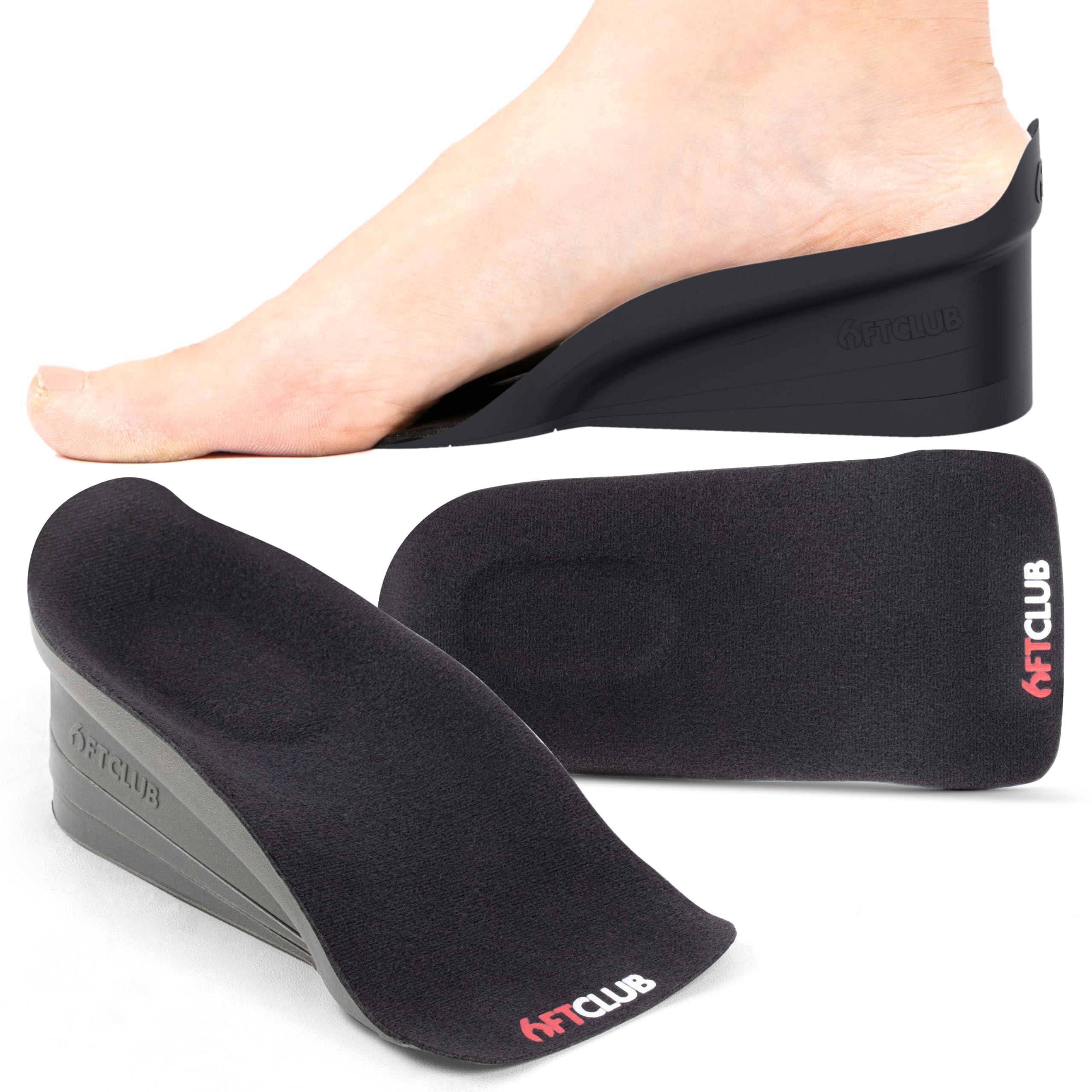 6FT CLUB 6FT Stealth Advanced Height Incease Insoles up to 1.5 Inches (4CM) Memory Foam 3 Layer Discreet Elevation Enhancer Boost Shoe Lifts Orthopedic Dual Arch Support Makes You Taller All Day Comfort