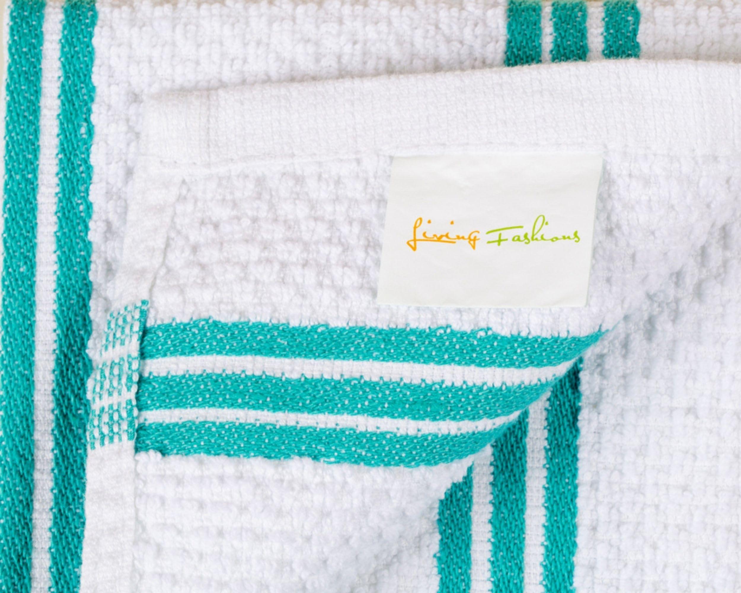 Living Fashions Living Fashions 8 Pack Dish Cloths for Washing Dishes - 100% Cotton Absorbent Dish Towels Size 12\" x 12\" - Perfect Dish Rags for Washing Dishes - Kitchen Rags and Washcloths for Dishes