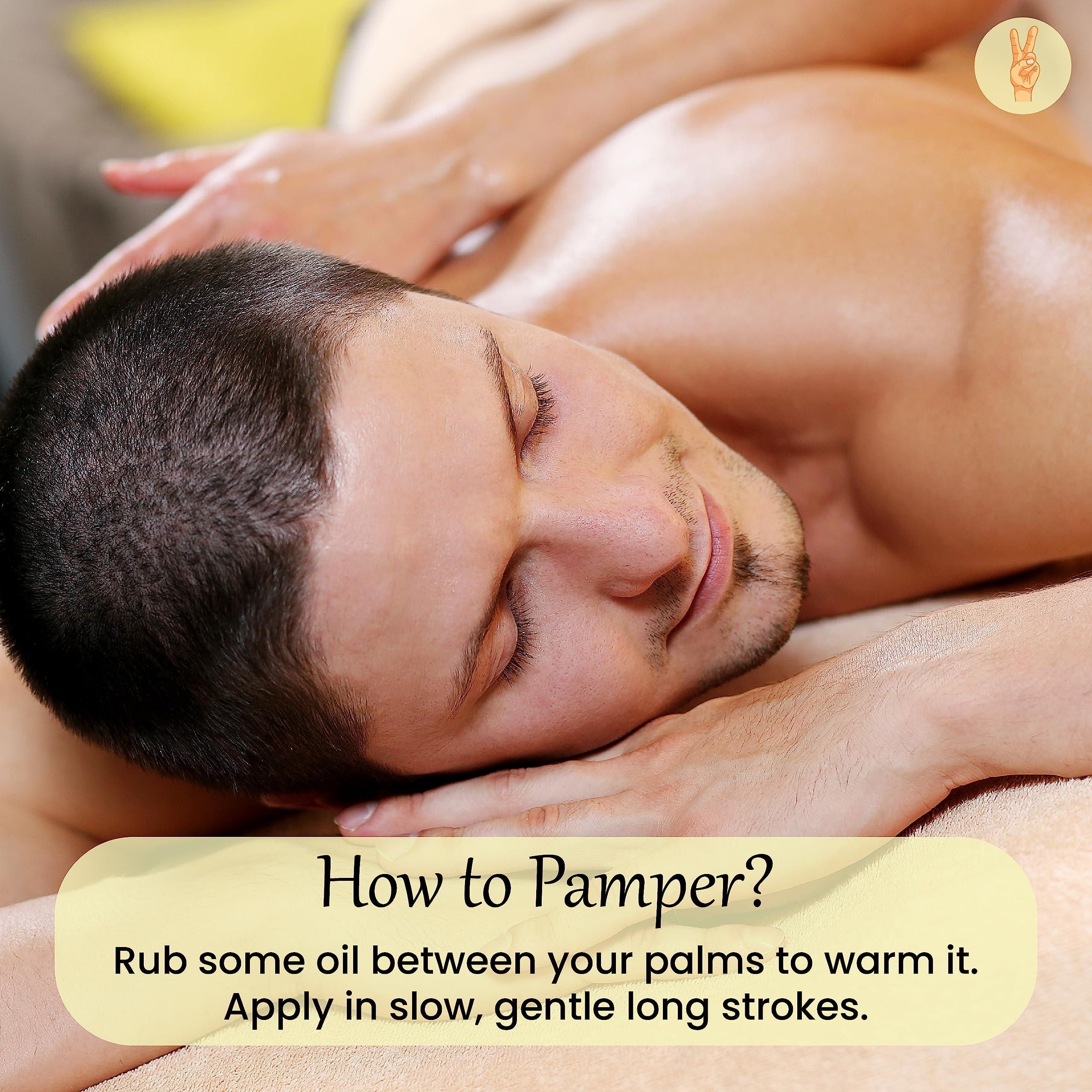 Dude's Love Organic - Edible Aromatic Vanilla Massage Oil | Natural Vanilla & Jasmine with Coconut Oil