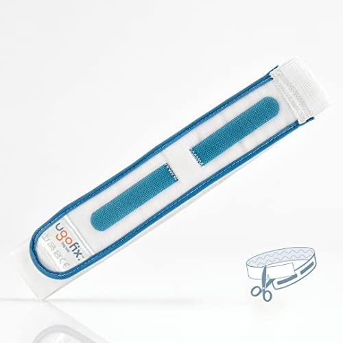 u go Ugo Fix Bag Strap (x3) – Urine Drainage Support Strap/Catheter Leg Bag Support Strap/Elastic Belt Bag Straps with Soft Elastic Fabric and Comfortable Silicone Grips (Pack of 3)