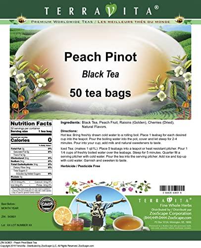 TerraVita Peach Pinot Black Tea (50 tea bags, ZIN: 543601)
