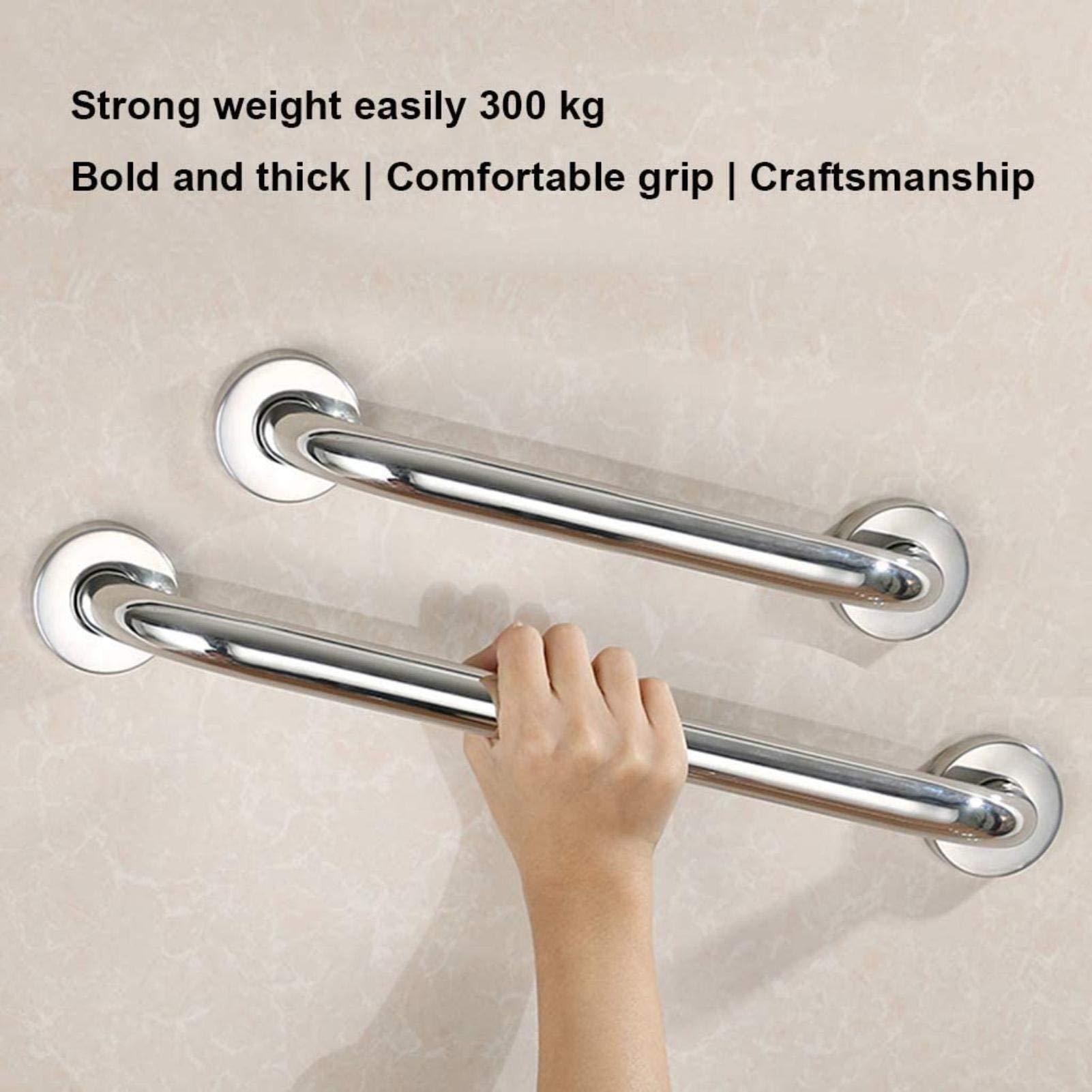 HongLianRiven Bath Handle Towel Rail Grab Rail Bathroom Handrail Showers Walls Balance Bar,Shower Grab Bar, Safety Hand Rail Bar Handicap Bath Tub Wall Concealed (Size : 50cm)