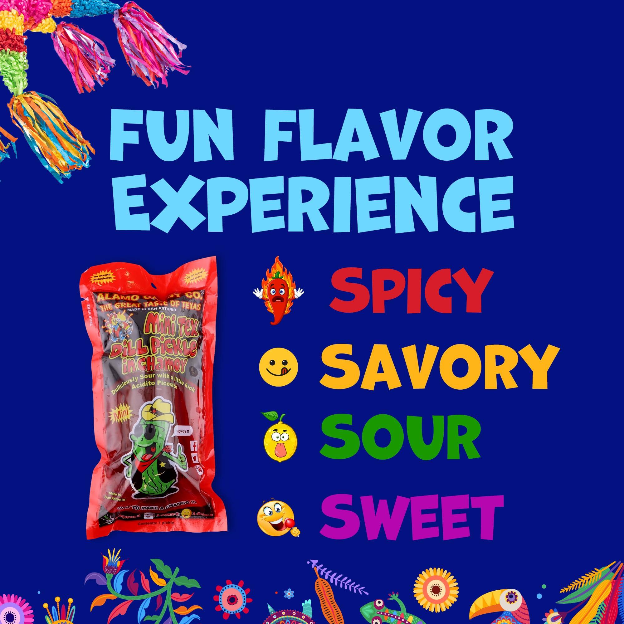 Happy Packs Chamoy Pickle Kit with Tajin, Lemon & Lime by Happy Packs | Pepinillos con Chamoy | Includes 3 Chamoy Pickles | Mexican Candy Variety Pack | Unique Food Gifts