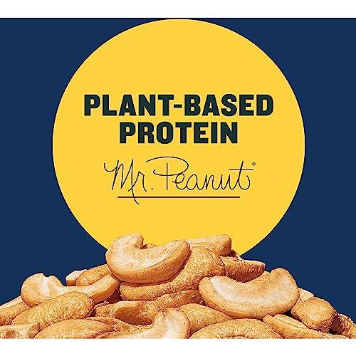 Planters PLANTERS Salted Cashew Halves & Pieces, Party Snacks, Plant-Based Protein 8oz (1 Canister) (Pack of 3)