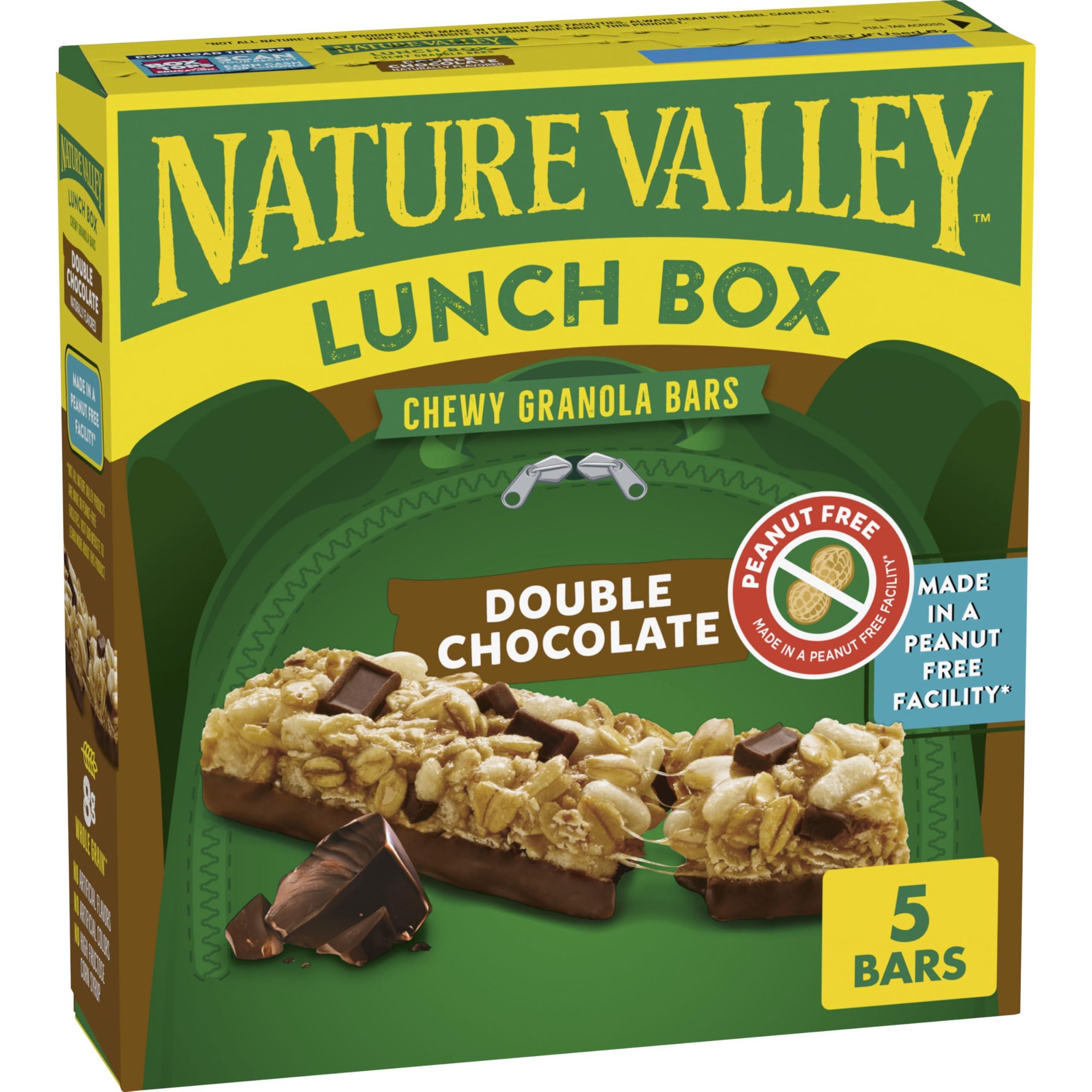 Nature Valley Nature Valley Lunch Box Chewy Granola Bars, Double Chocolate, Peanut Free, 5 Bars, 4.6 oz