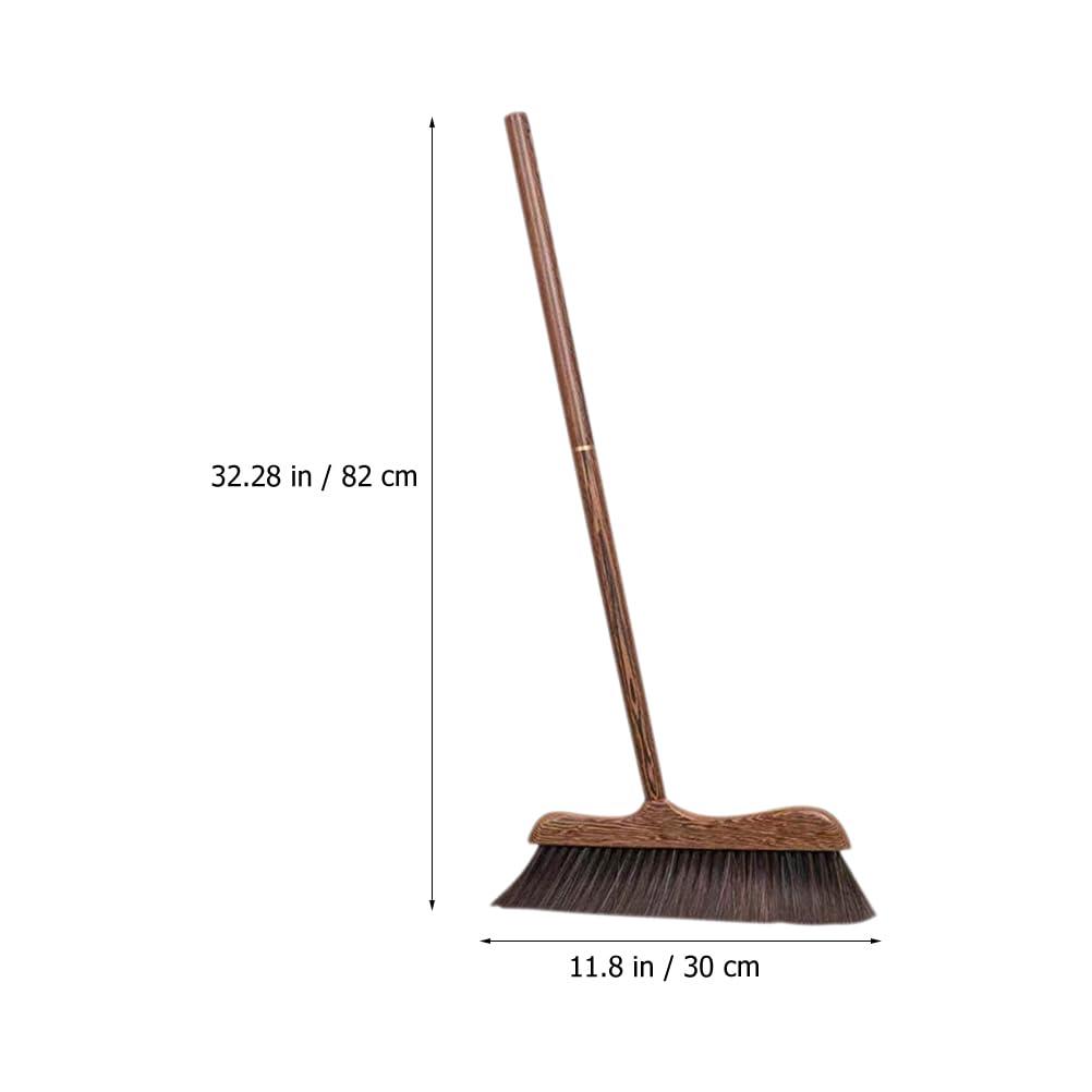 Unomor UNOMOR Handmade Soft Wood Broom - Long Handle Broom for Dust Removal, Kitchen Cleaning Sidewalk, Patio, Courtyard, Bathtub, and Floor Brush
