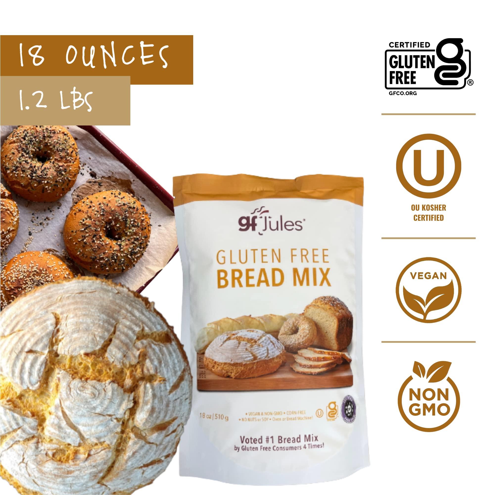 gfJules gfJules Certified Gluten Free All Purpose Flour and Bread Mix | No Grit, Non-GMO, Vegan & Kosher | Cup for Cup Baking Alternative to Regular Flour | Voted #1 by Gluten Free & Celiac Consumers