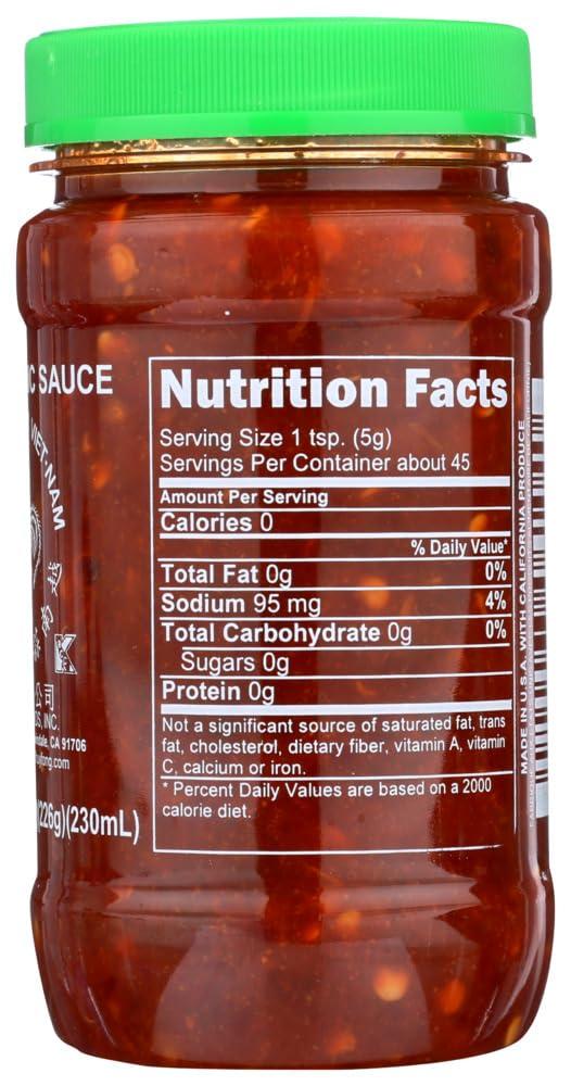 Huy Fong Huy Fong Chili Garlic Sauce (Tuong Ot Toi Viet-Nam) - 8oz [ 24 units]