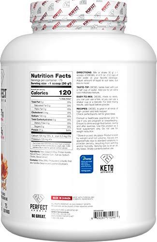 PERFECT SPORTS PERFECT Sports, Diesel 100% New Zealand Whey Isolate, Grass-Fed & Pasture Raised 5LB Salted Caramel