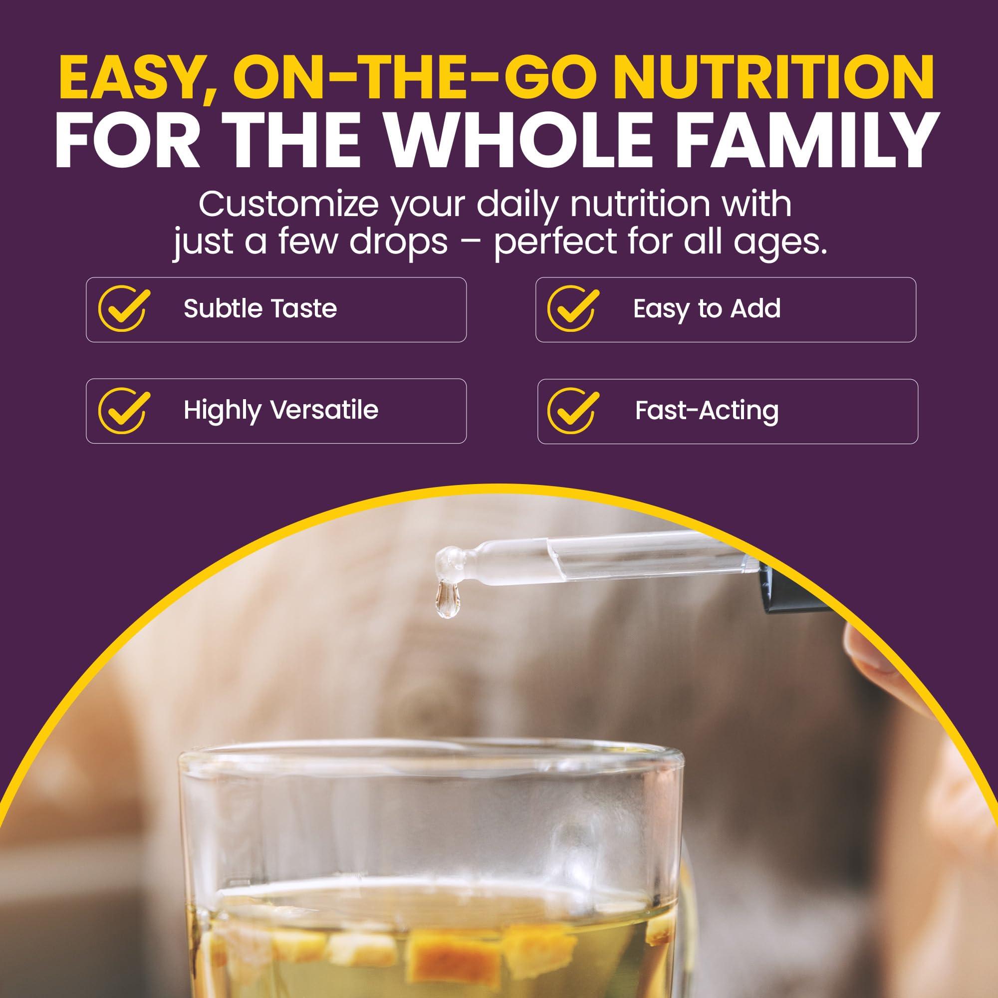 WellnessOne WellnessOne Ionic Liquid Zinc Drops for Immunity Support - Highly Absorbable Zinc Liquid Supplements for Kids & Adults - USA Tested, Vegan, Non-GMO, Gluten-Free, 1.67 fl oz