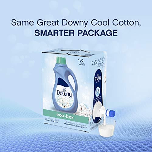Downy Downy Eco-box Ultra Concentrated Liquid Fabric Conditioner (fabric Softener), Cool Cotton, 180 Loads, 105 Fl Oz