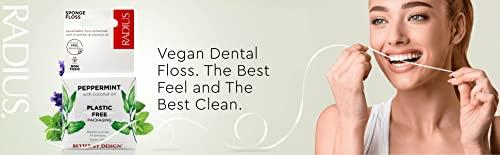 RADIUS RADIUS Vanilla Mint Dental Floss 55 Yards Vegan & Non-Toxic Oral Care Boost & Designed to Help Fight Plaque - Pack of 2