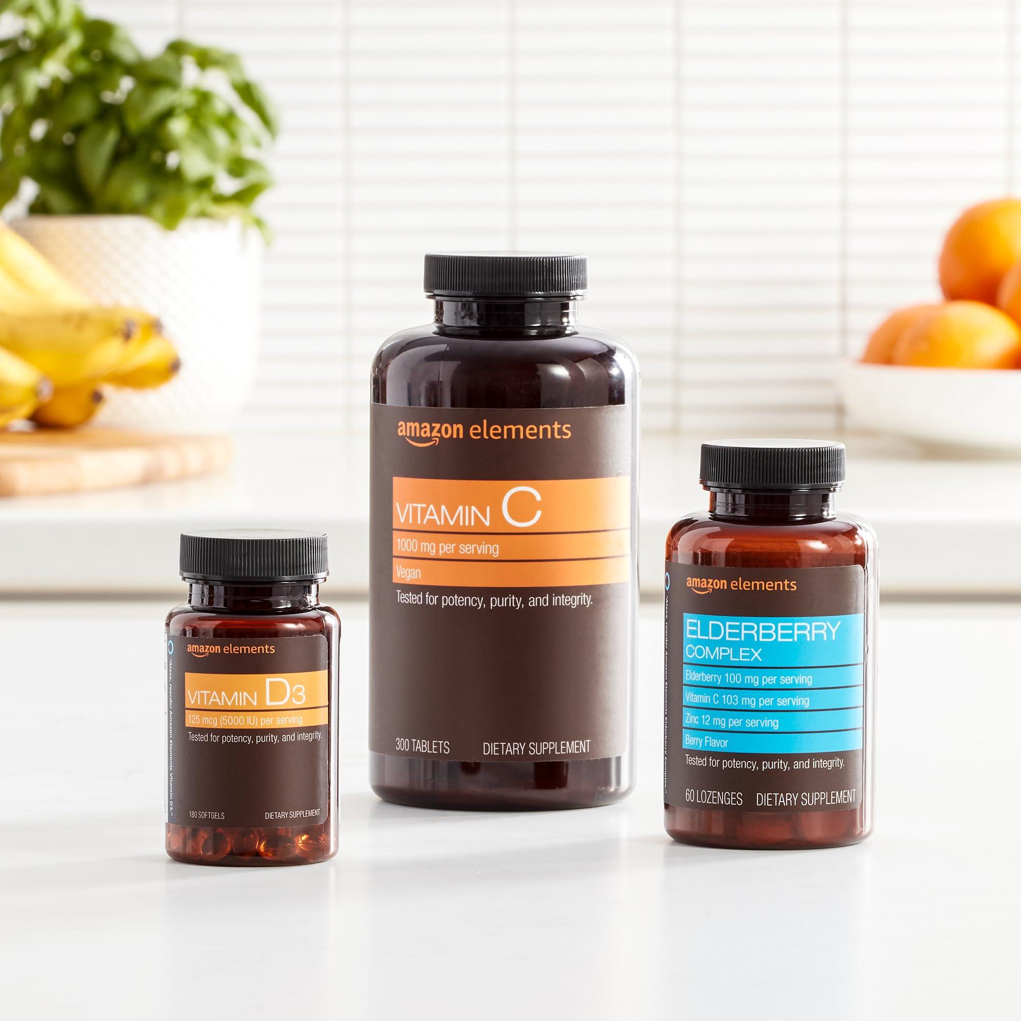 Amazon Elements Amazon Elements Vitamin D3, 2000 IU, 180 Softgels, 6 month supply (Packaging may vary), Supports Strong Bones and Immune Health