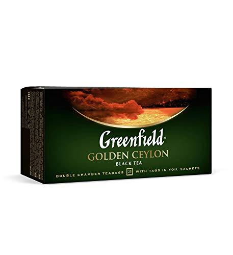 Greenfield Greenfield Golden Ceylon ?lassic Collection Black Tea Finely Selected Speciality Tea 25 Double Chamber Teabags With Tags in Foil Sachets