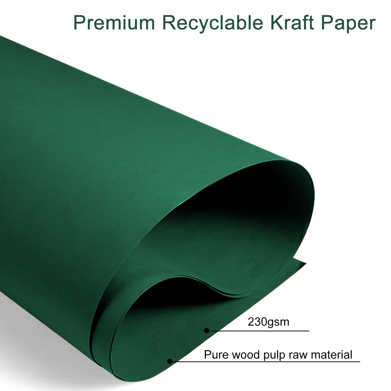 driew driew Large Dark Green Gift Bags, 12 Pack Extra Large Deep Green Gift Bag Ribbon Handles Heavy Duty Paper Gift Bags 10x5x13 inches Party Gift Bags for Shopping, Pakcing,Retail