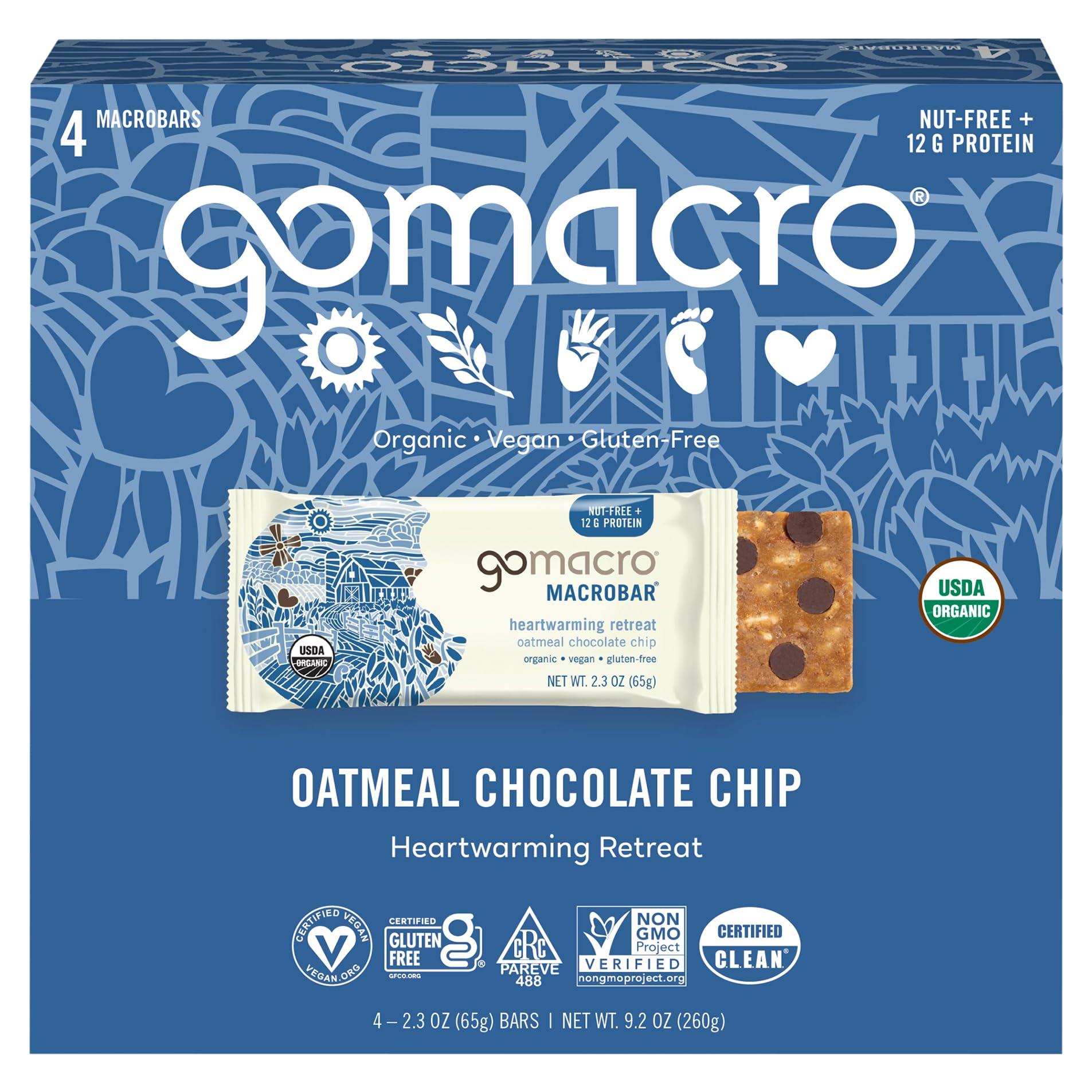 GoMacro GoMacro Organic Oatmeal Chocolate Chip Bars, 2.3 OZ