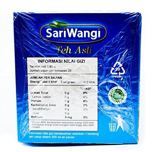 SARIWANGI Teh Asli (Black Tea Bag / 25-ct) - 1.76oz (Pack of 1)