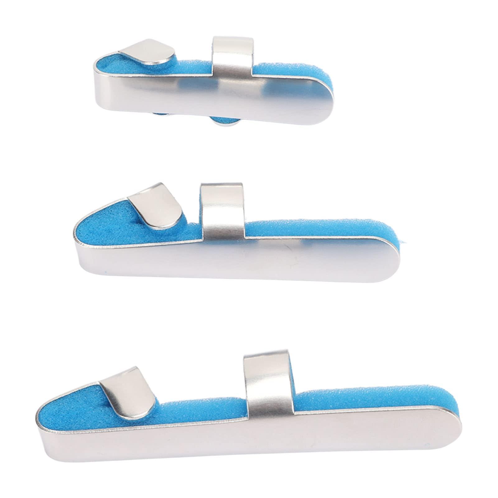 Srliya 3pcs Aluminum Finger Splint, Metal Finger Support Brace for Broken Fingers Straightening Arthritis