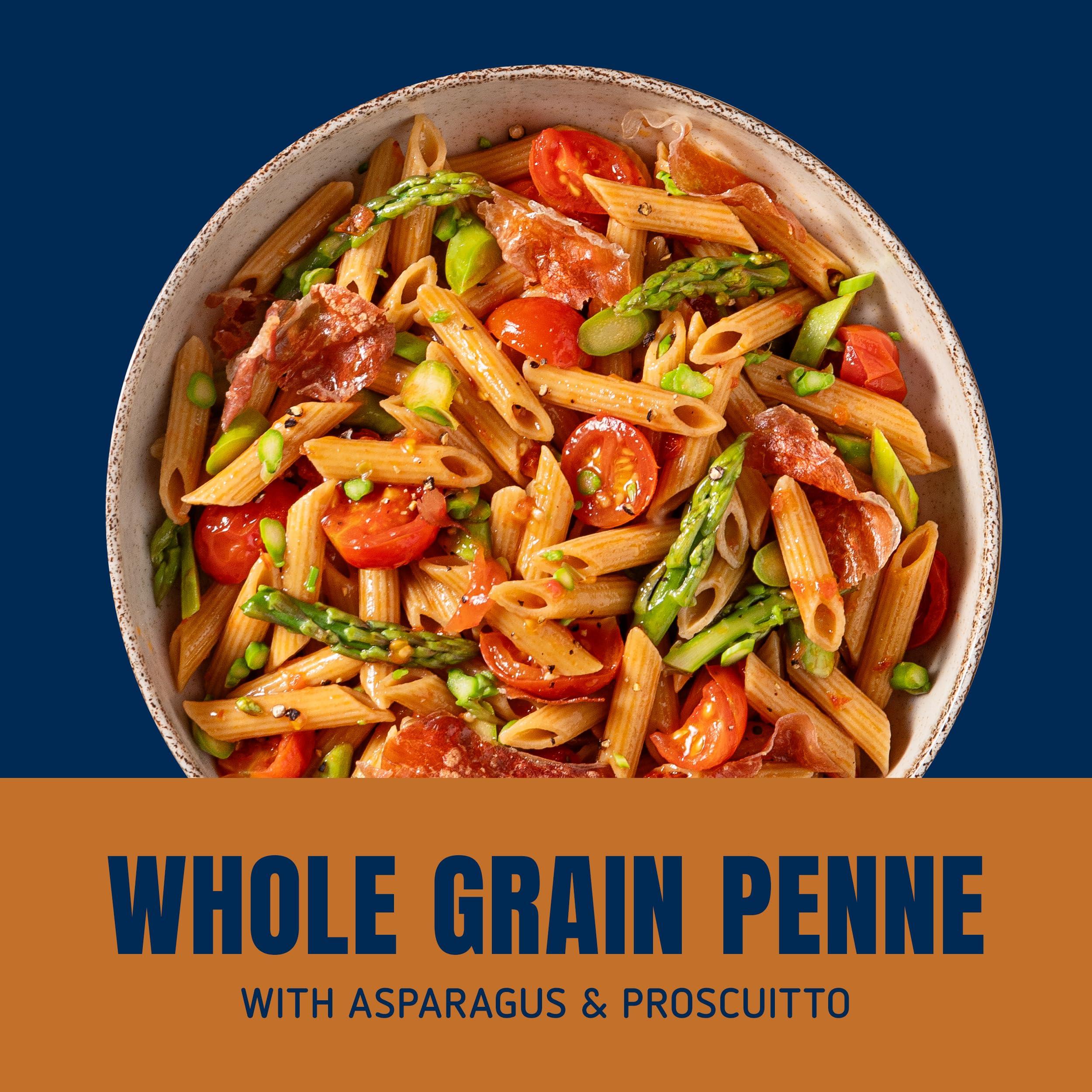 Barilla Barilla Whole Grain Penne Pasta, 16 oz. Box (Pack of 8) - Non-GMO Pasta Made With 100% Whole Grain Durum Wheat - Great Source of Fiber
