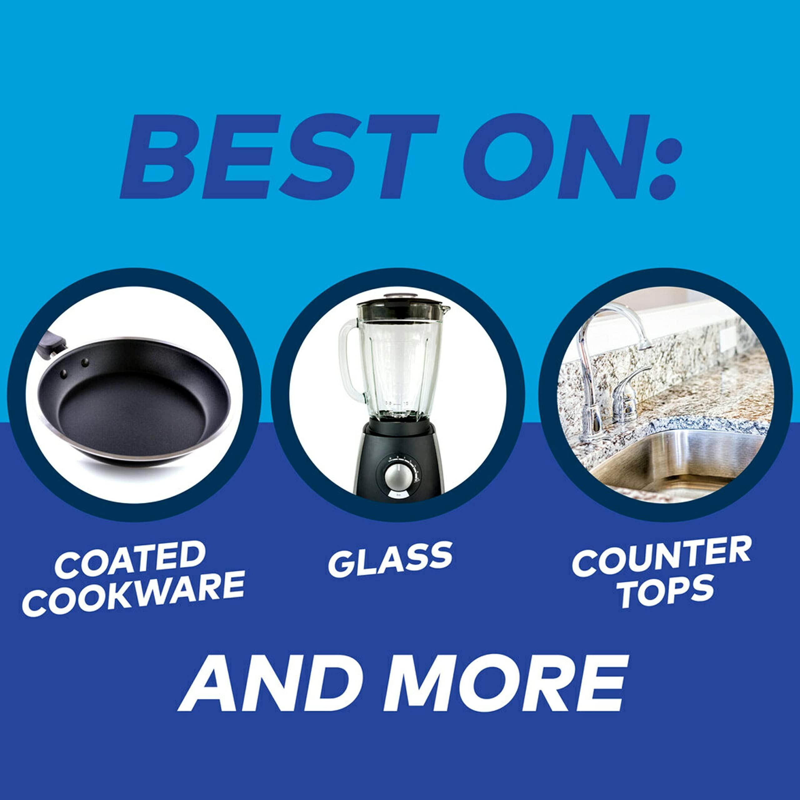 Scotch-Brite Scotch-Brite Scrub Dots Non-Scratch Scrub Sponge, Rinses Clean, for Washing Dishes and Cleaning Kitchen, 3 Scrub Sponges (Pack of 2)