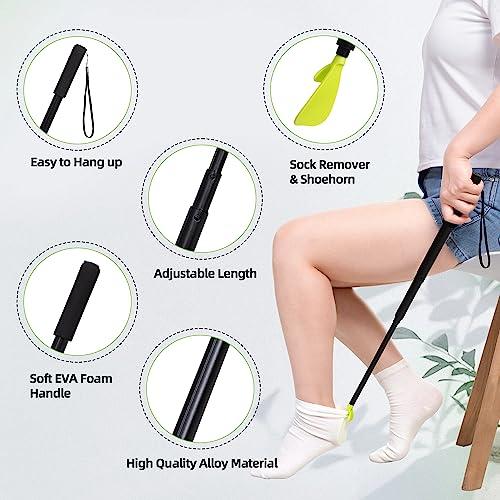 JFMkaer Sock Aid Device for Seniors, Easy On Easy Off Device for Putting On Socks and Removing Socks Or Stockings, Sock Assistant Device No Bending, Sock Puller Aid for Men and Women with Limited Mobility