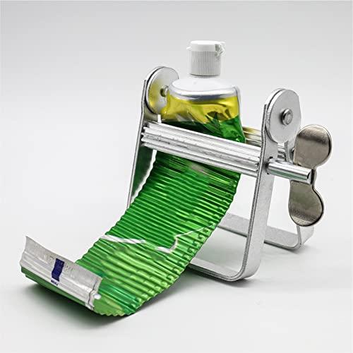 Naroote Toothpaste Squeezer Tube Roller, Multifunctional Metal Toothpaste Tube Squeezer Paint Tube Wringer Tooth Pastetooth Paste Squeeze for Artist, Hair Salon, Painter